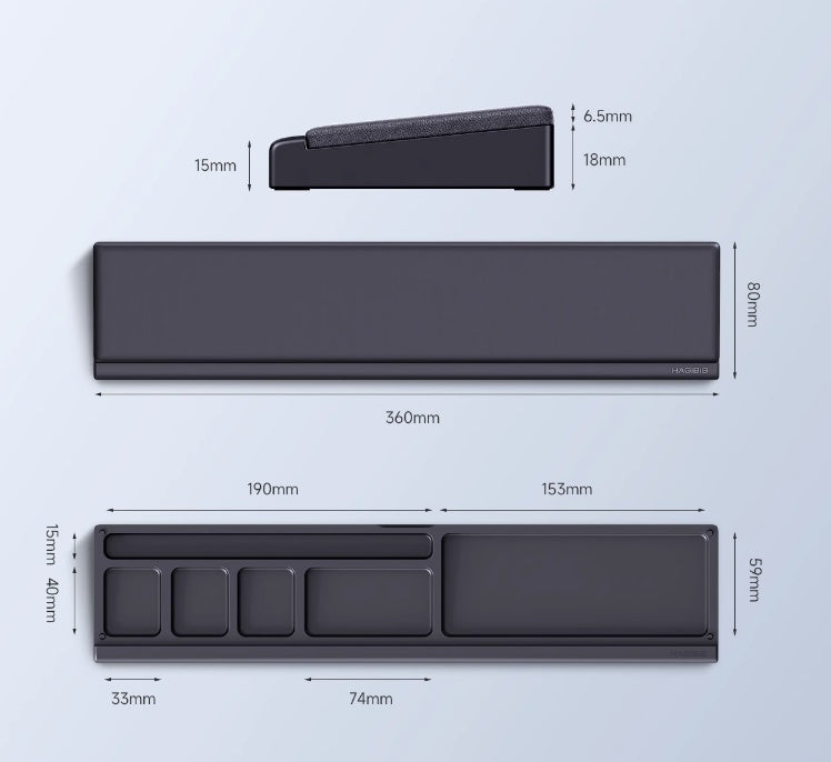 2 in 1 - Wrist Rest & Storage